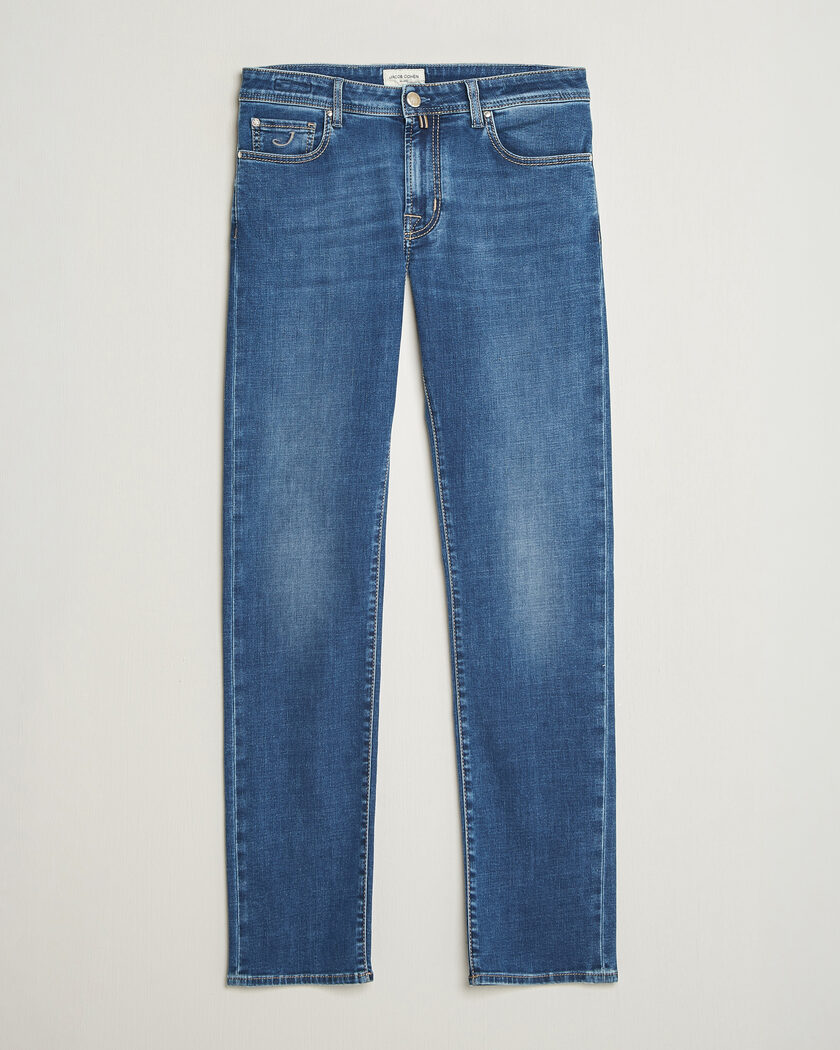 Jacob Cohën Bard Fast Slim Fit Stretch Jeans Mid Blue – Blau