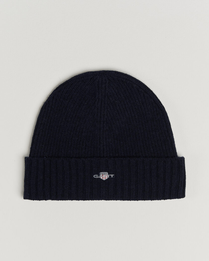 Gant Wool Beanie Marine – Blau