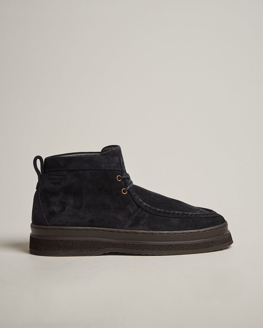 Gant Blistown Shearling Suede Moc Toe Boot Marine – Blau