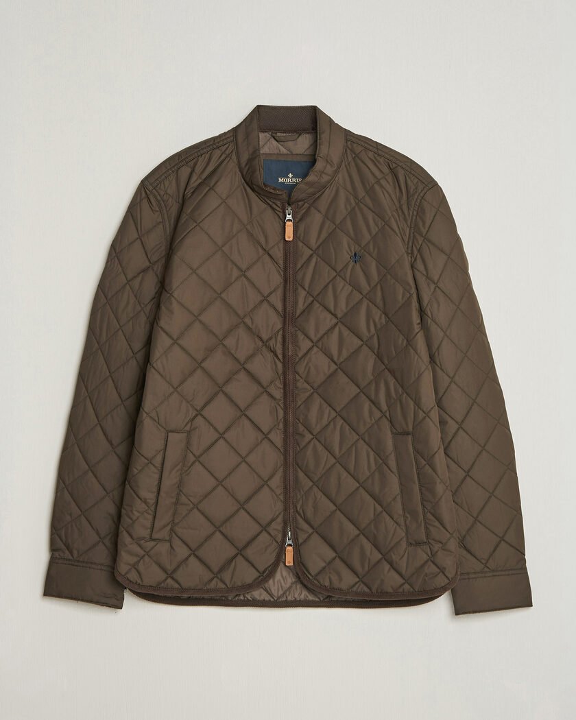 Morris Teddy Quilted Jacket Brown – Braun