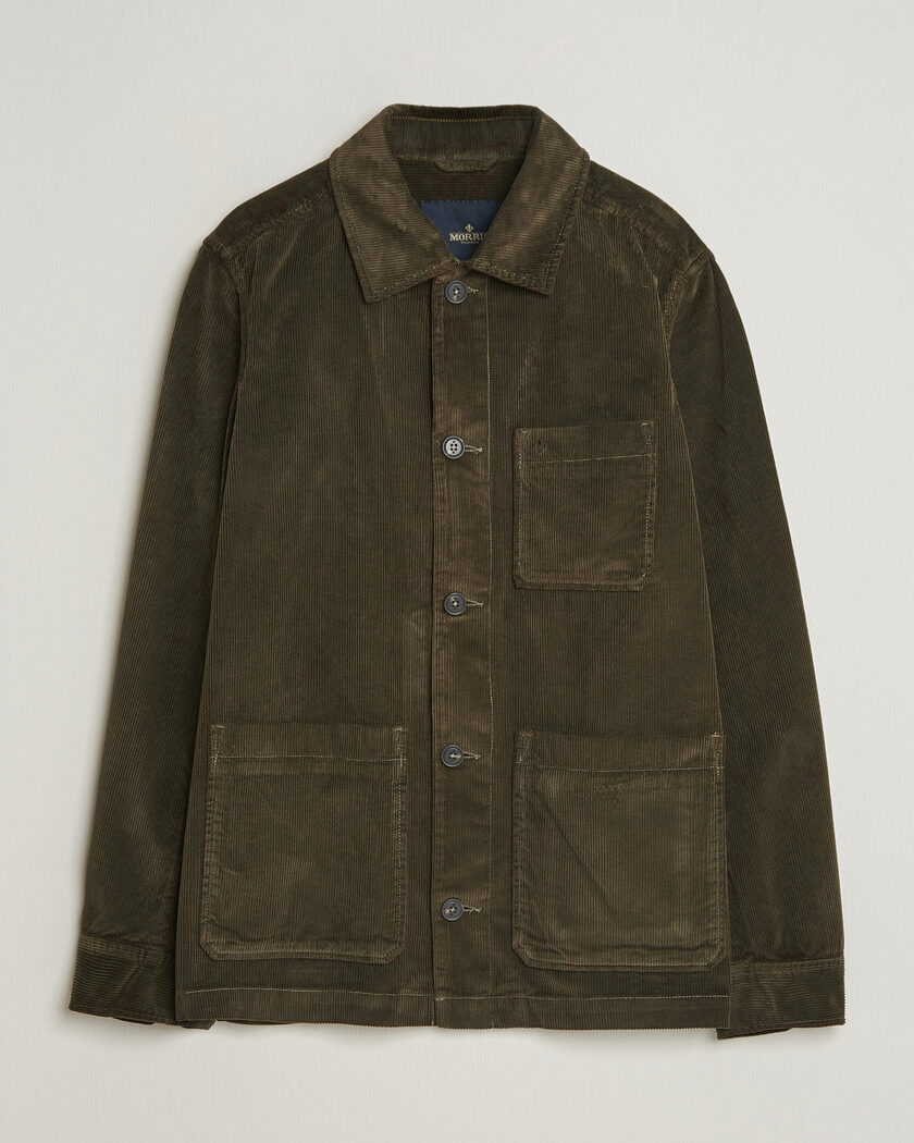 Morris Fenix Cord Shirt Jacket Olive – Grün