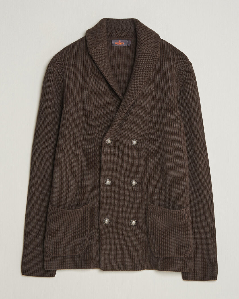Morris Brayden DB Shawl Cardigan Brown – Braun