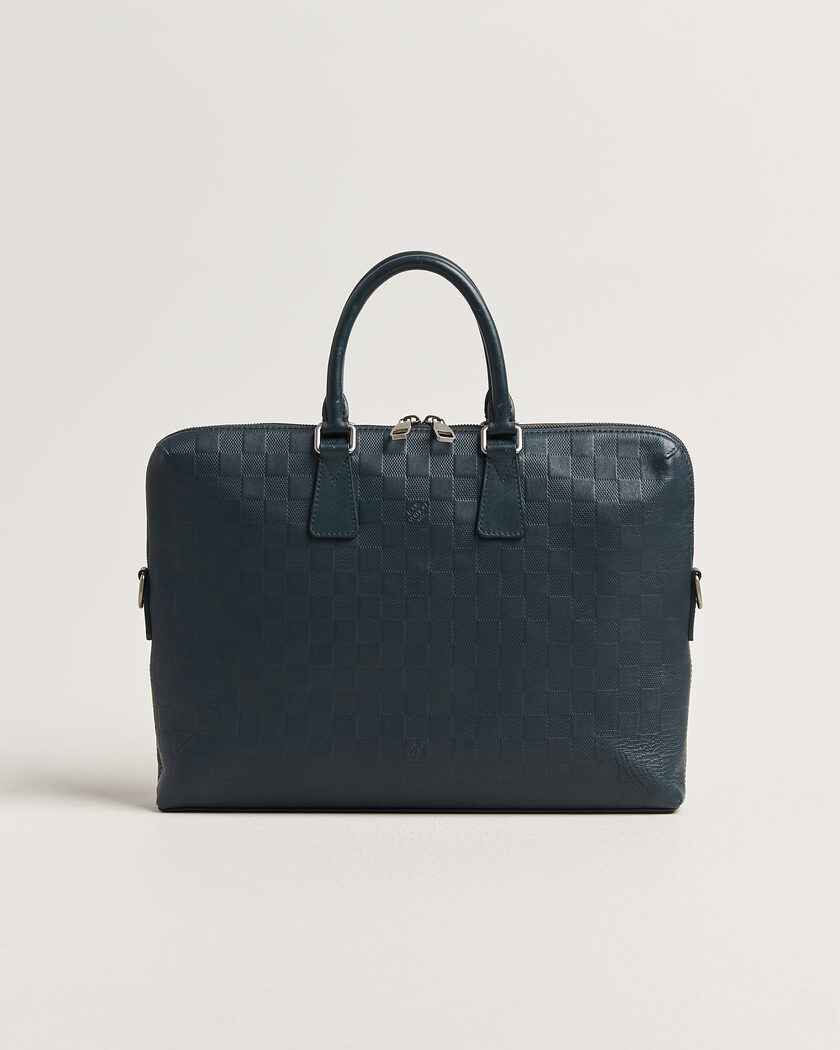 Louis Vuitton Pre-Owned Porte Documents Bag Damier Infini Onyx – Blau