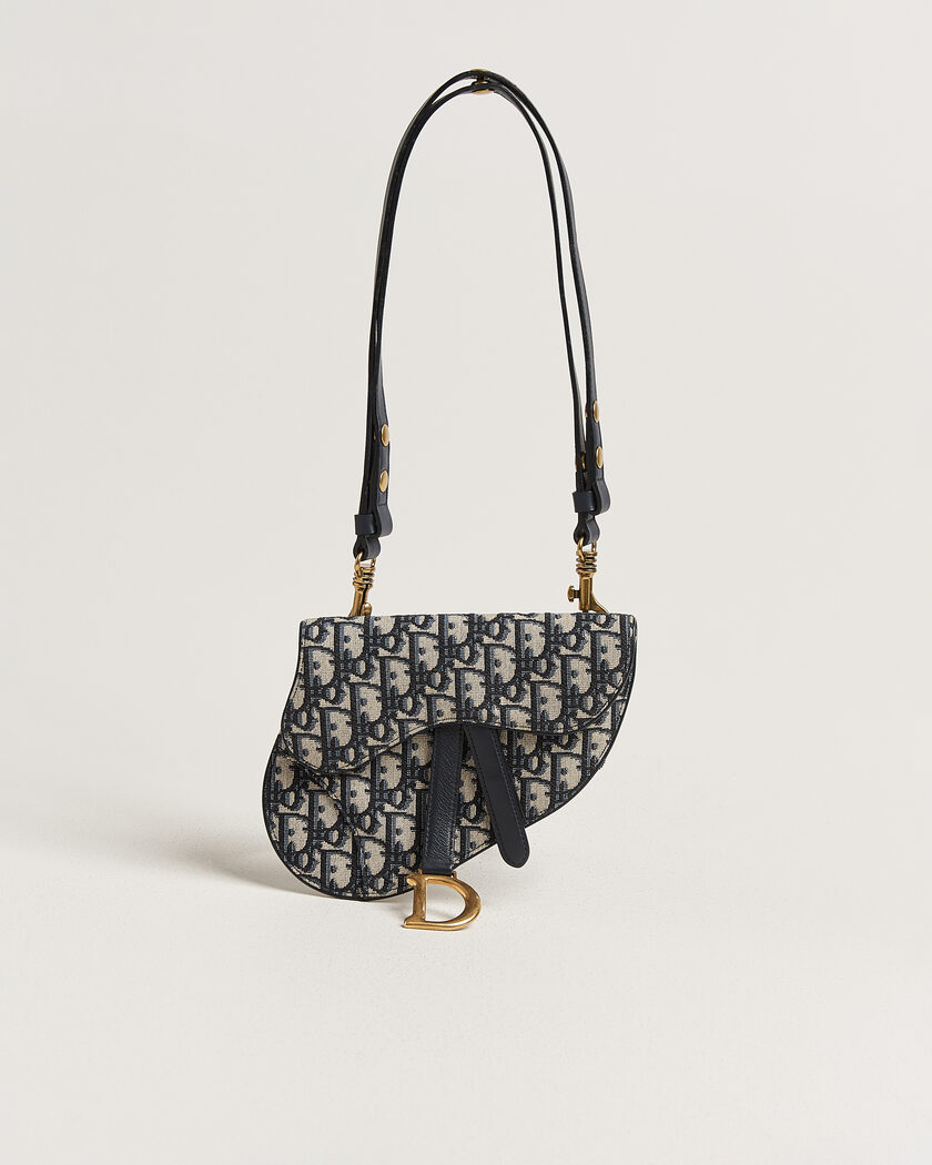 Dior Pre-Owned Saddle Belt Bag Oblique Jacquard Blue – Blau