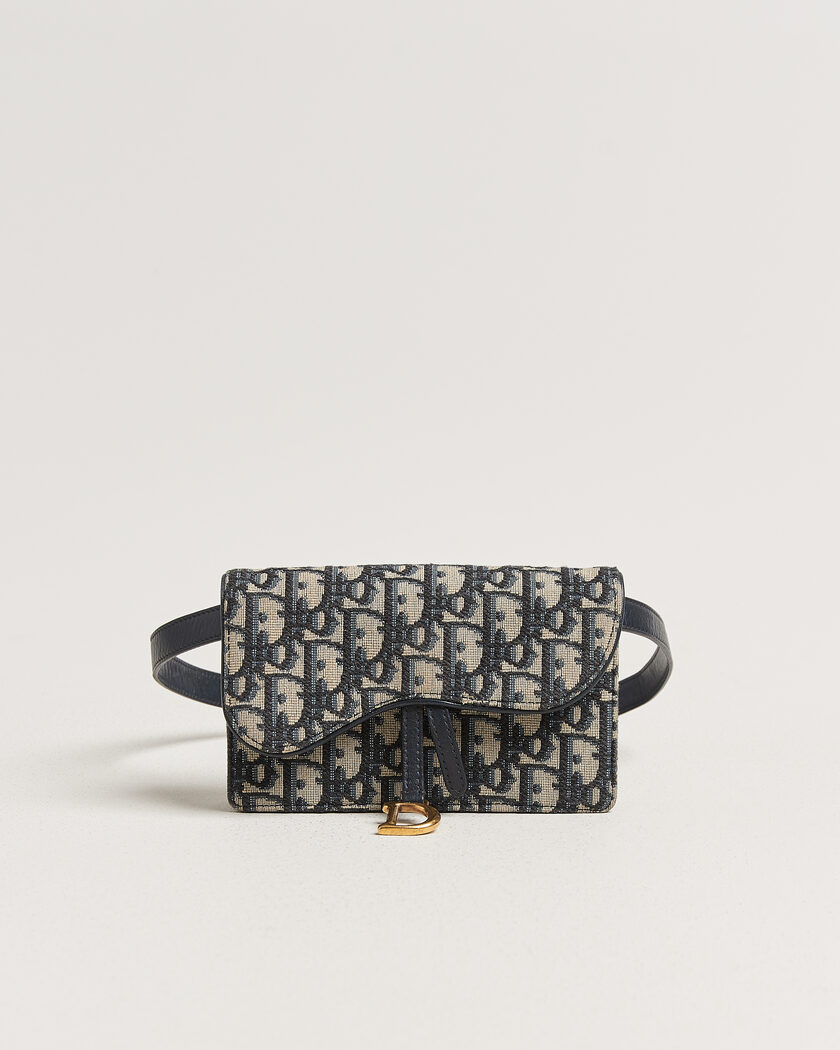 Dior Pre-Owned Saddle Rectangular Belt Bag Blue – Blau