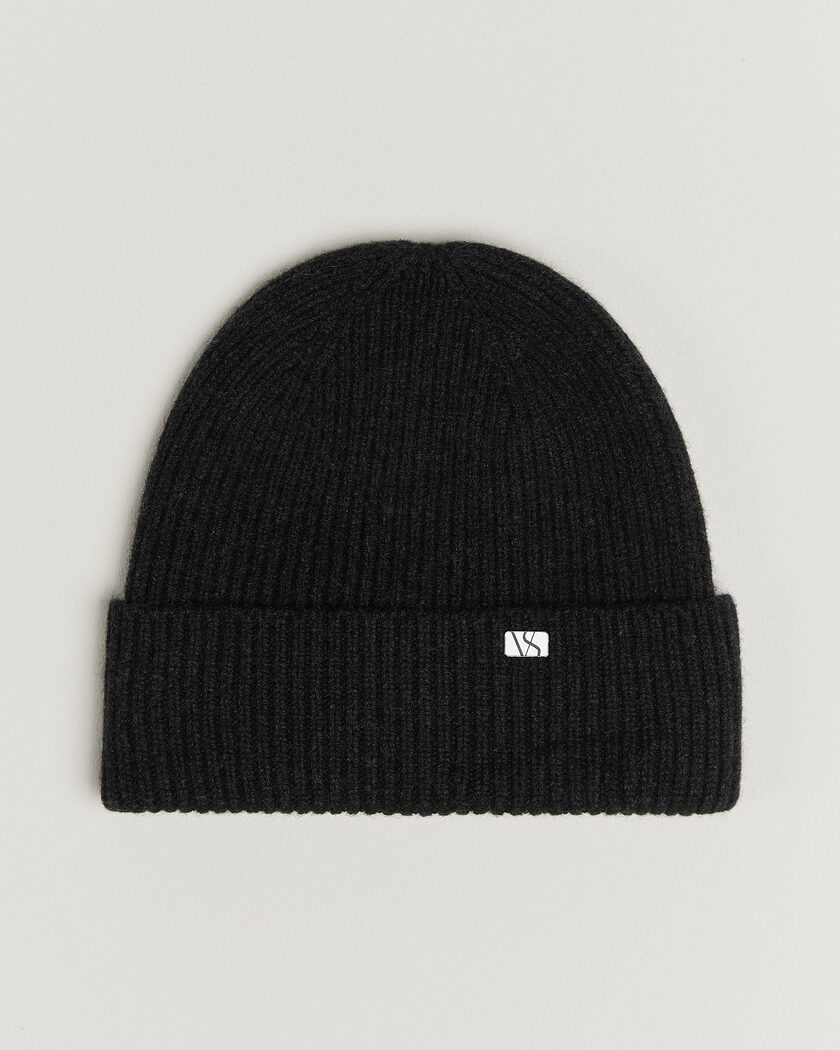 Varsity Headwear Wool/Cashmere Beanie Charcoal Black – Schwarz