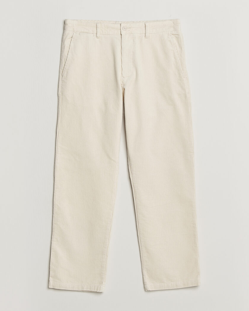 NN07 Aden Regular Fit Corduroy Chinos Ivory – Weiß