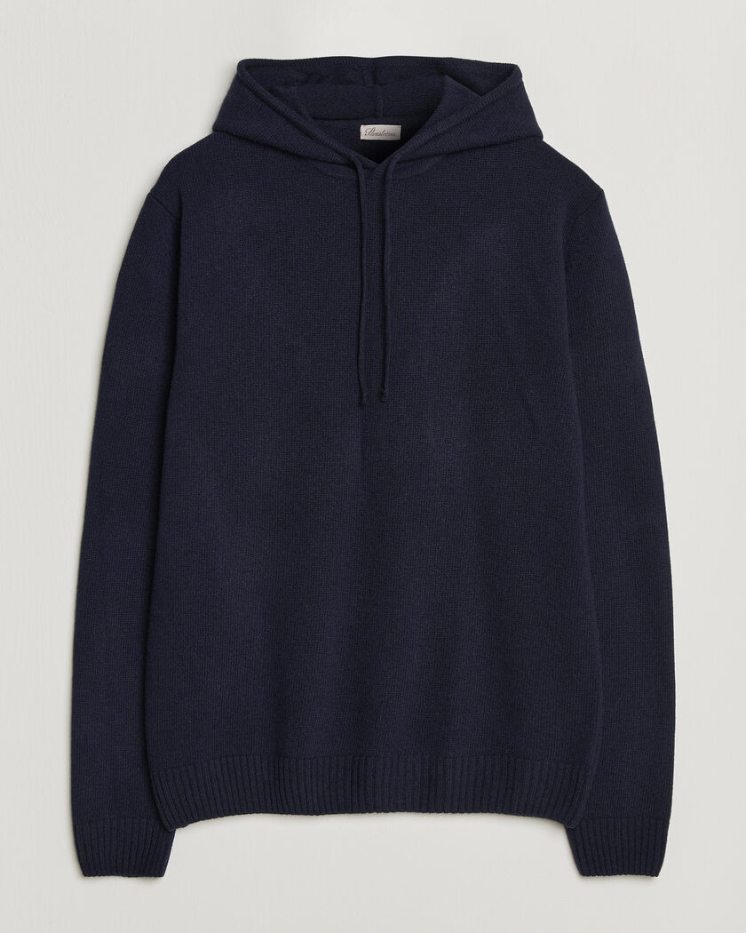 Stenströms Brushed Merino Hood Navy – Blau