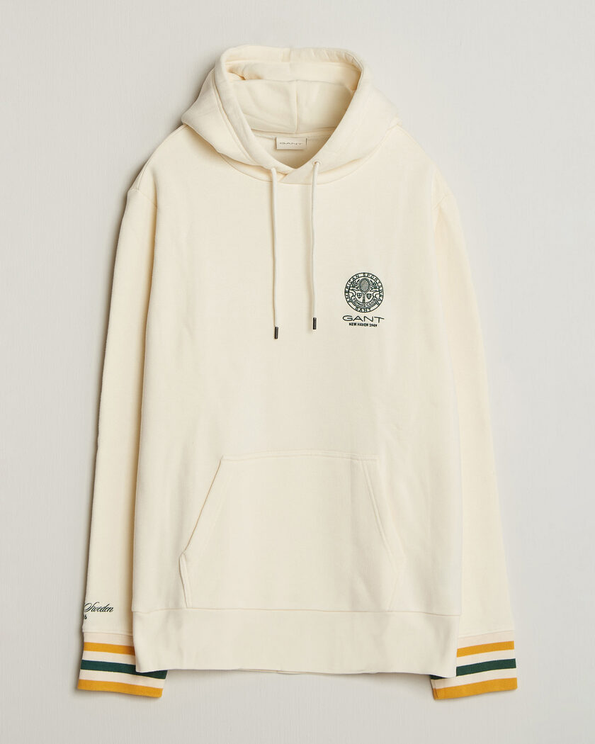 Gant Tournament Hoodie Cream – Weiß
