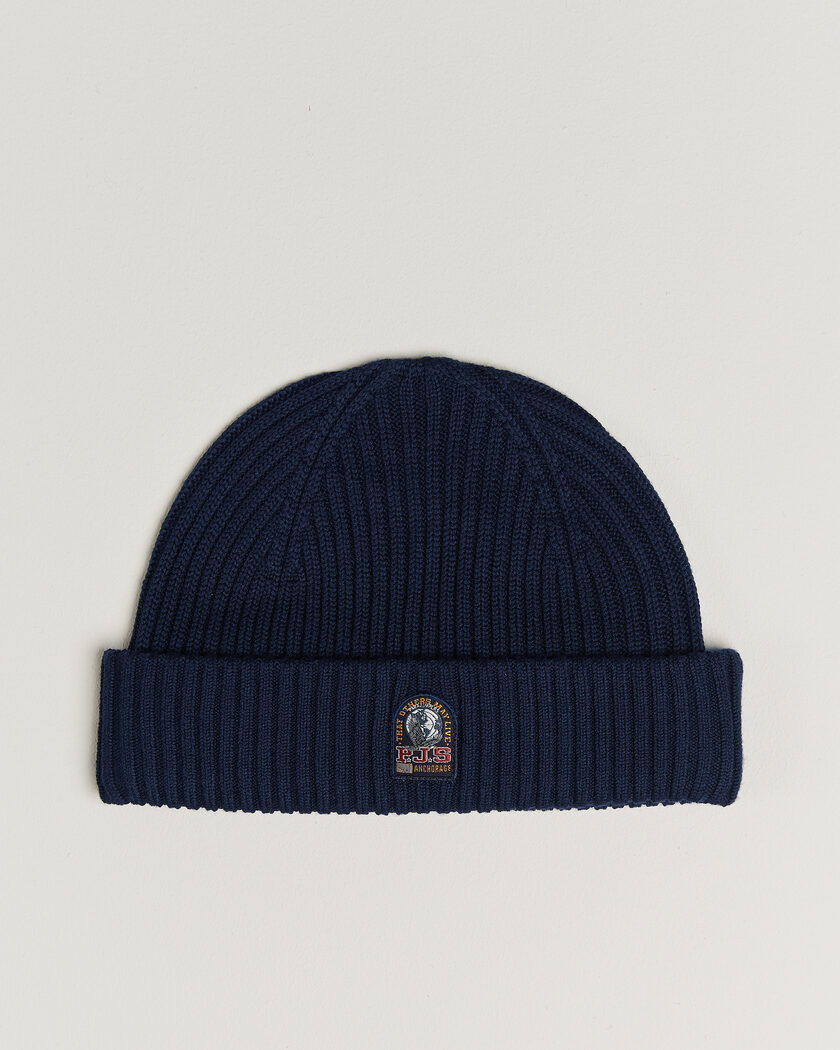 Parajumpers Matio Ribbed Hat Blue Navy – Blau