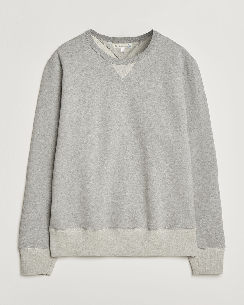 Merz b. Schwanen Vintage Machine Sweatshirt Grey Melange – Grau