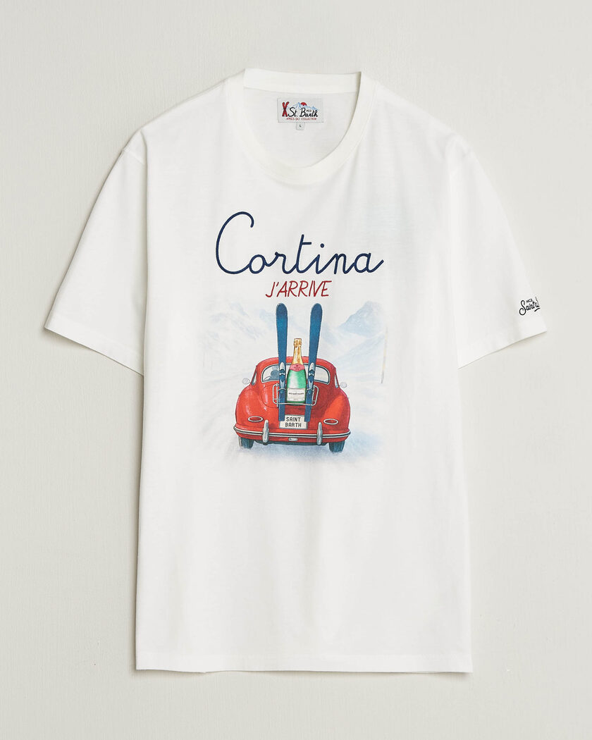  MC2 Saint Barth Printed Cotton T-Shirt Cortina – Weiß
