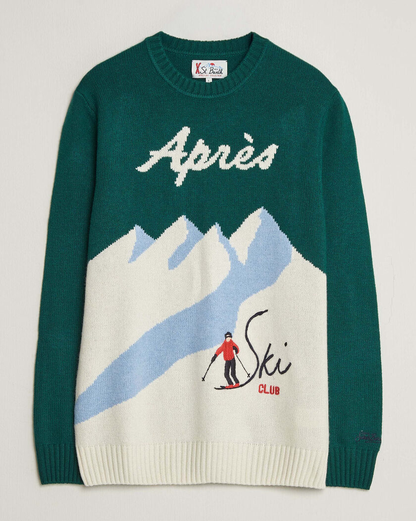 MC2 Saint Barth Bombardino Printed Sweater Apres Ski Club – Grün