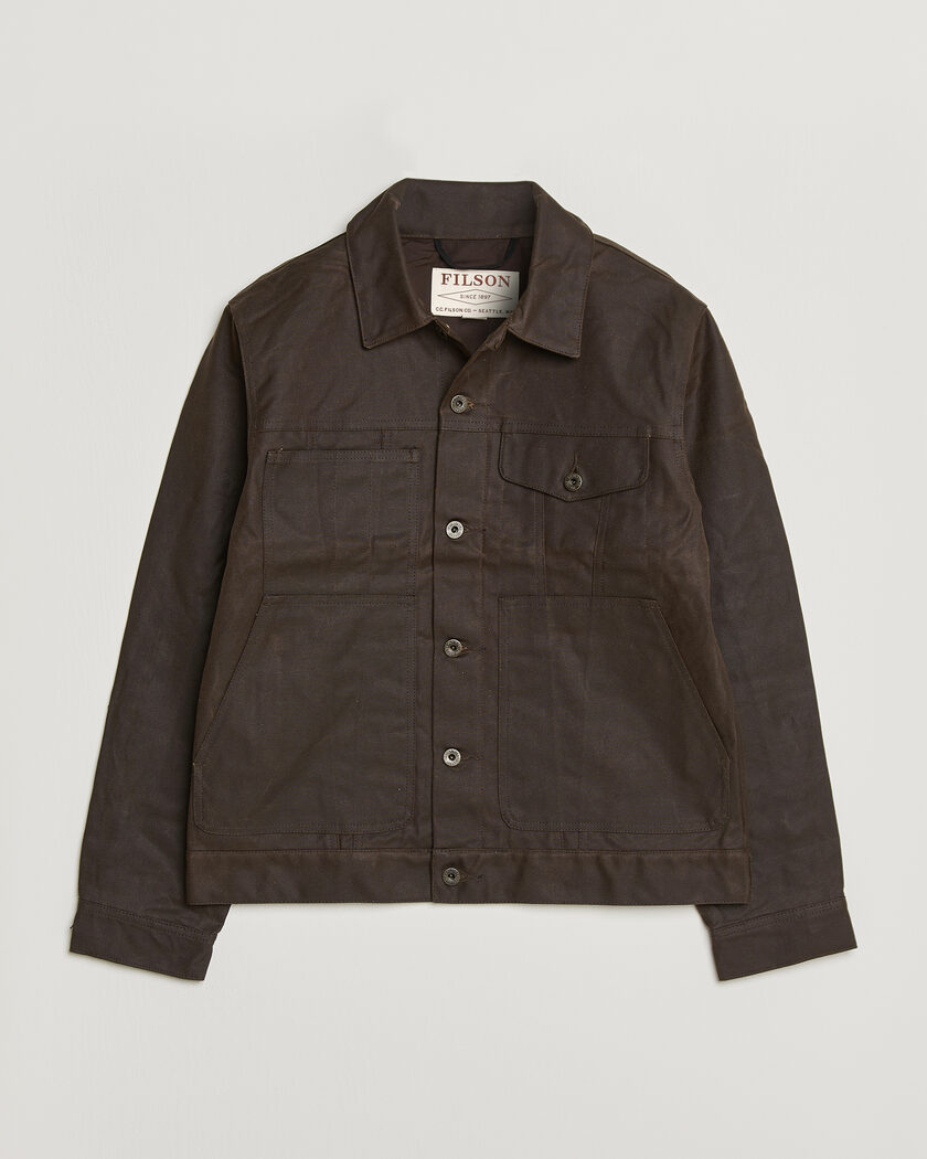 Filson Short Lined Tin Cloth Cruiser Dark Brown – Braun