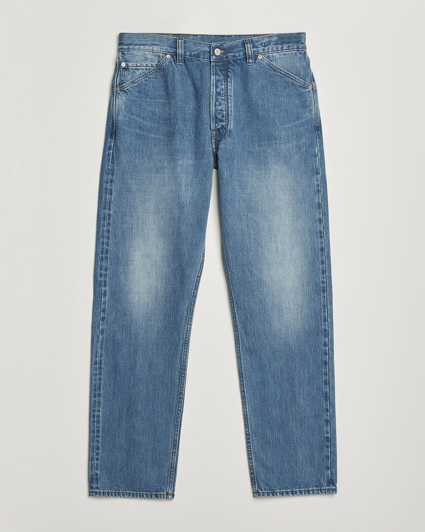 Drake's 5-Pocket Japanese Selvedge Denim Stone Wash – Blau