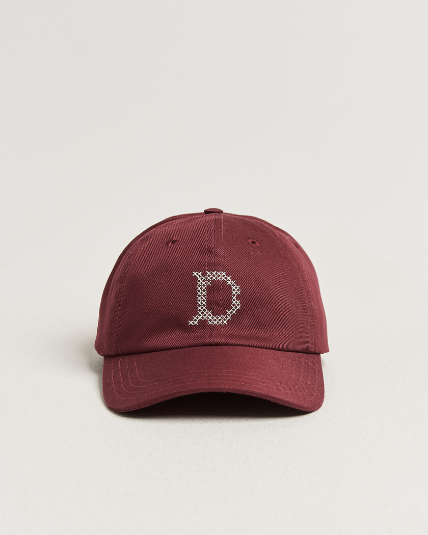 Drake's Cross Stitch D Twill Baseball Cap Burgundy – Rot