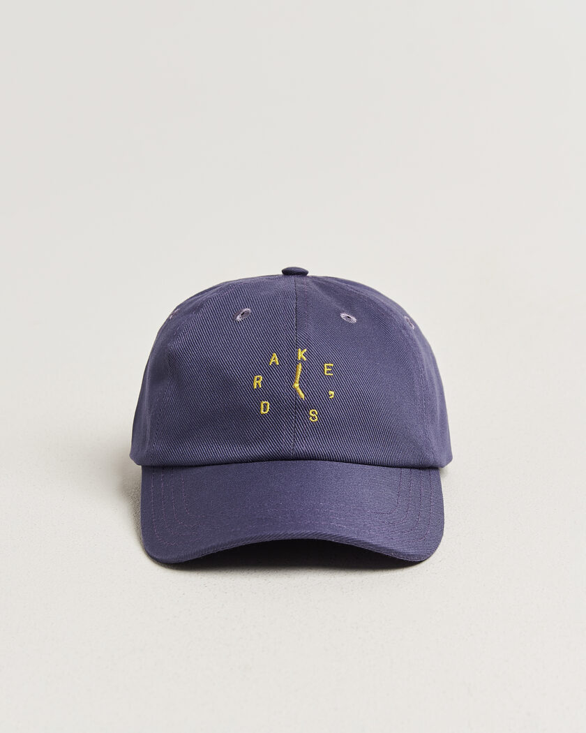 Drake's Clock Twill Baseball Cap Navy – Blau
