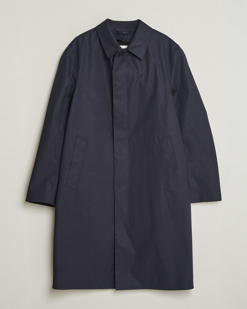 Mackintosh Dunkeld Car Coat Navy – Blau