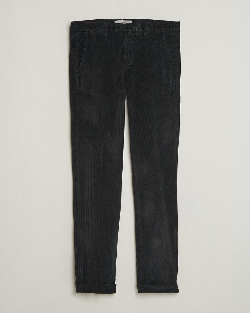 Briglia 1949 Slim Fit Corduroy Trousers Black – Schwarz
