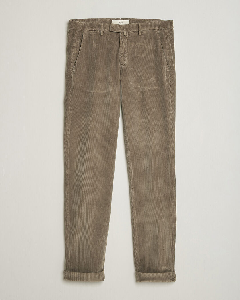 Briglia 1949 Slim Fit Corduroy Trousers Taupe – Braun
