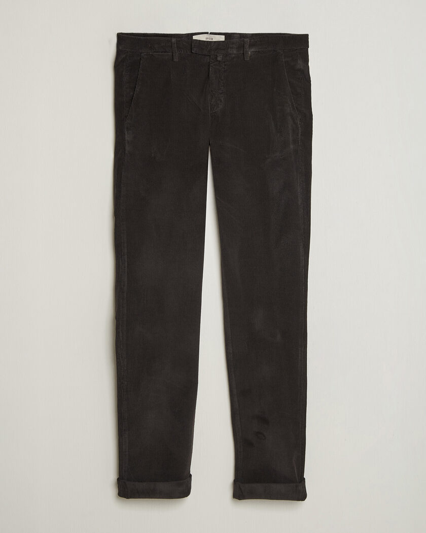 Briglia 1949 Slim Fit Corduroy Trousers Dark Brown – Braun