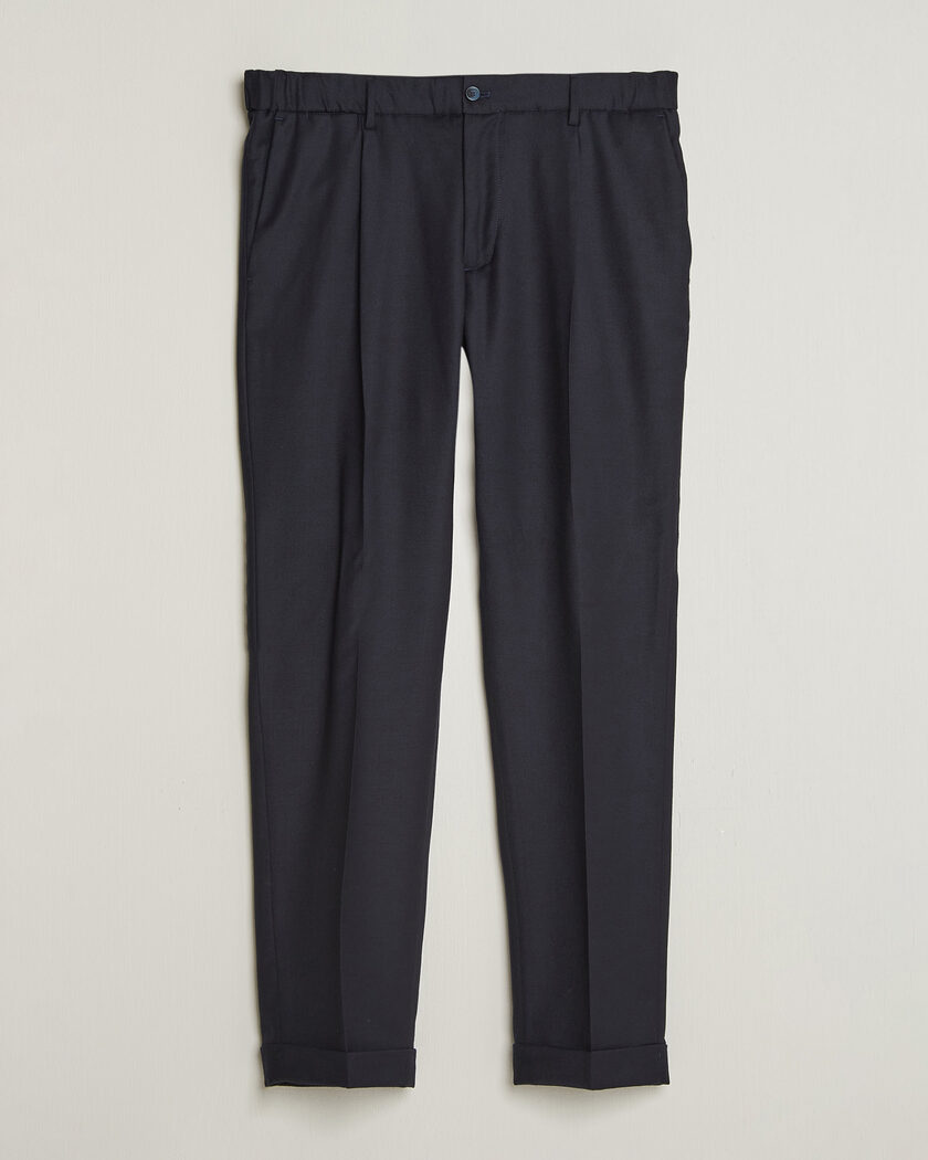 Briglia 1949 Isola Stretch Flannel Trousers Navy – Blau