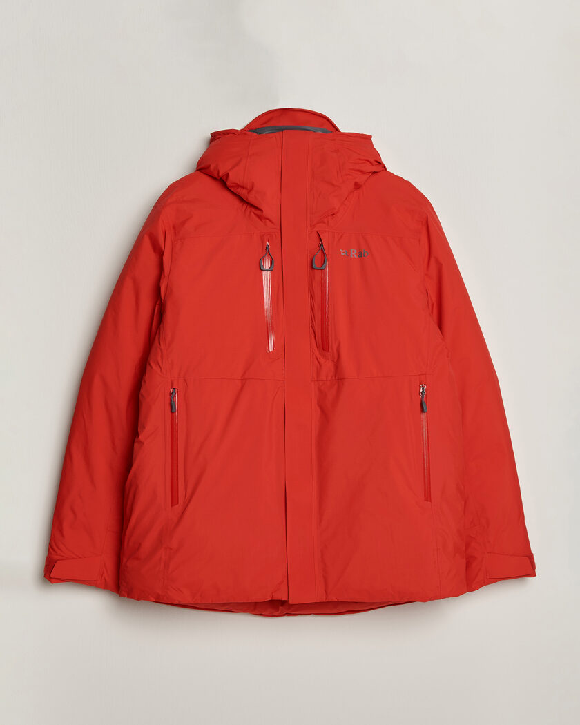 Rab Batura Waterproof Down Jacket Summit Red – Rot