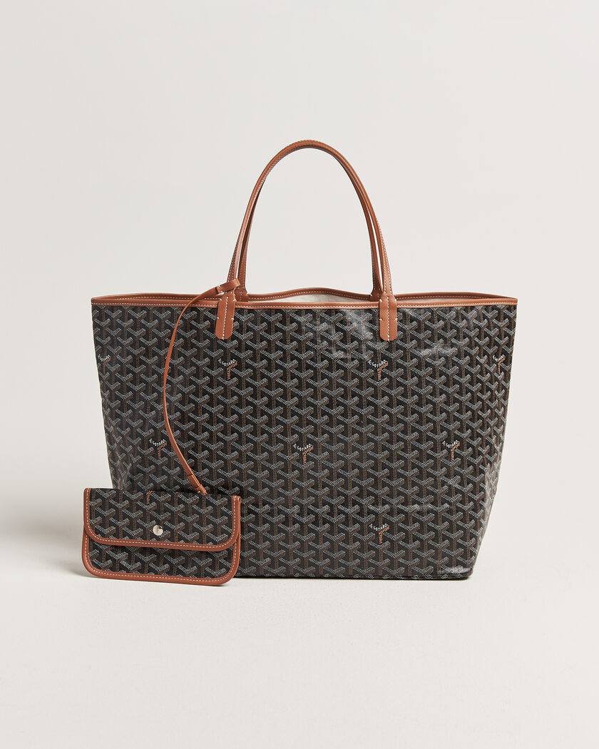 Goyard Pre-Owned Saint Louis GM Coated Canvas Tote Bag Black – Schwarz