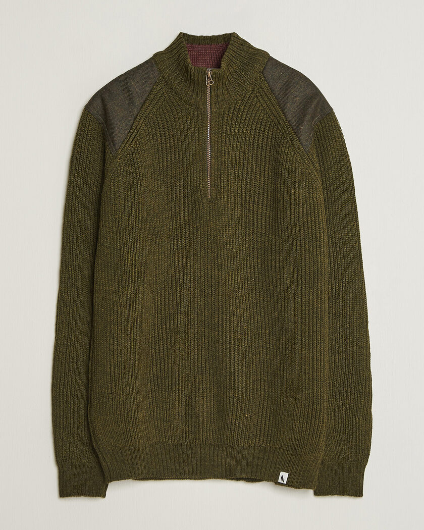 Peregrine Foxton Quarter Zip Jumperr Olive – Grün