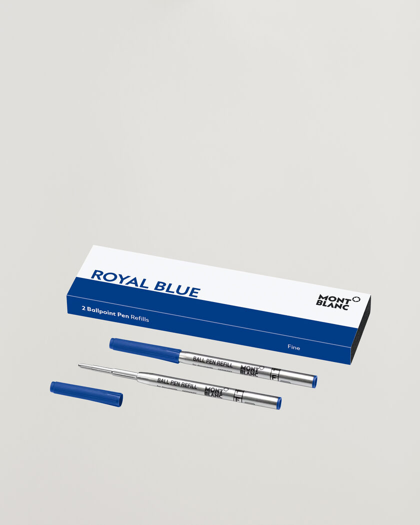 Montblanc 2 Ballpoint Pen Refill Fine Royal Blue – Blau