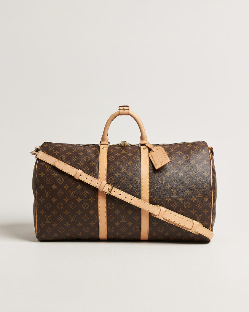 Louis Vuitton Pre-Owned Keepall Bandouliére 55 Monogram – Braun