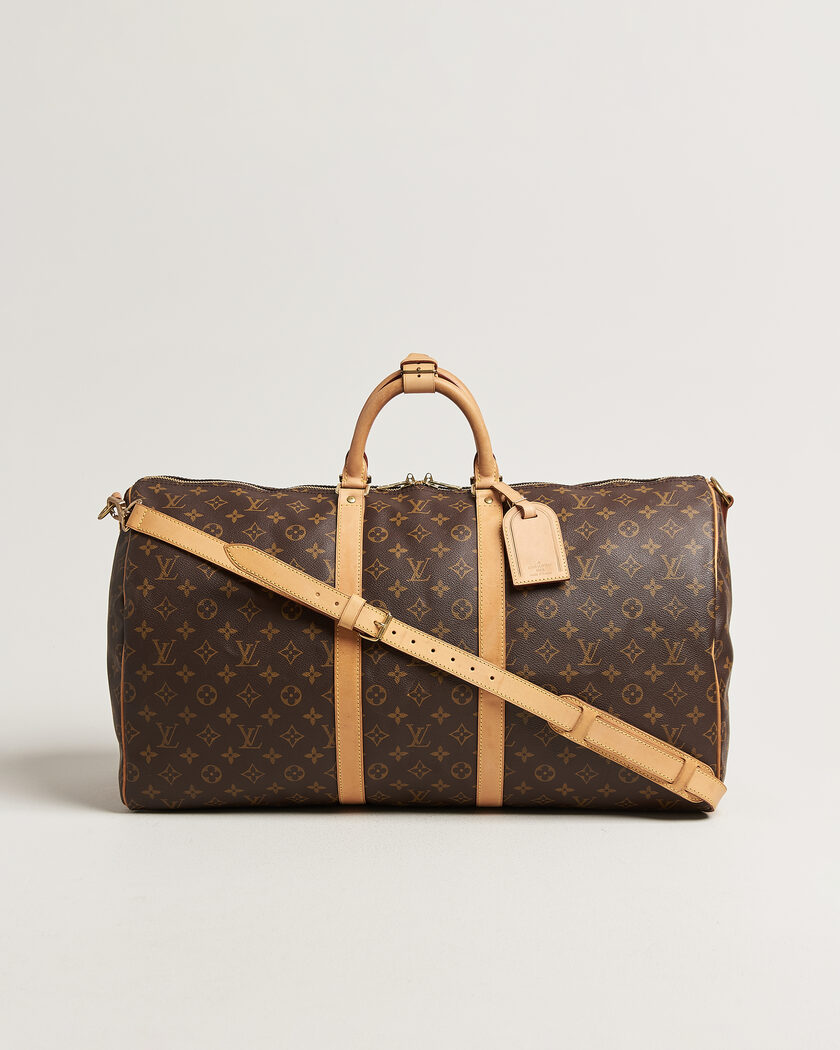 Louis Vuitton Pre-Owned Keepall Bandouliére 55 Monogram – Braun