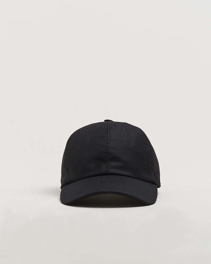 Wigéns Wool/Cashmere Baseball Cap Black – Schwarz