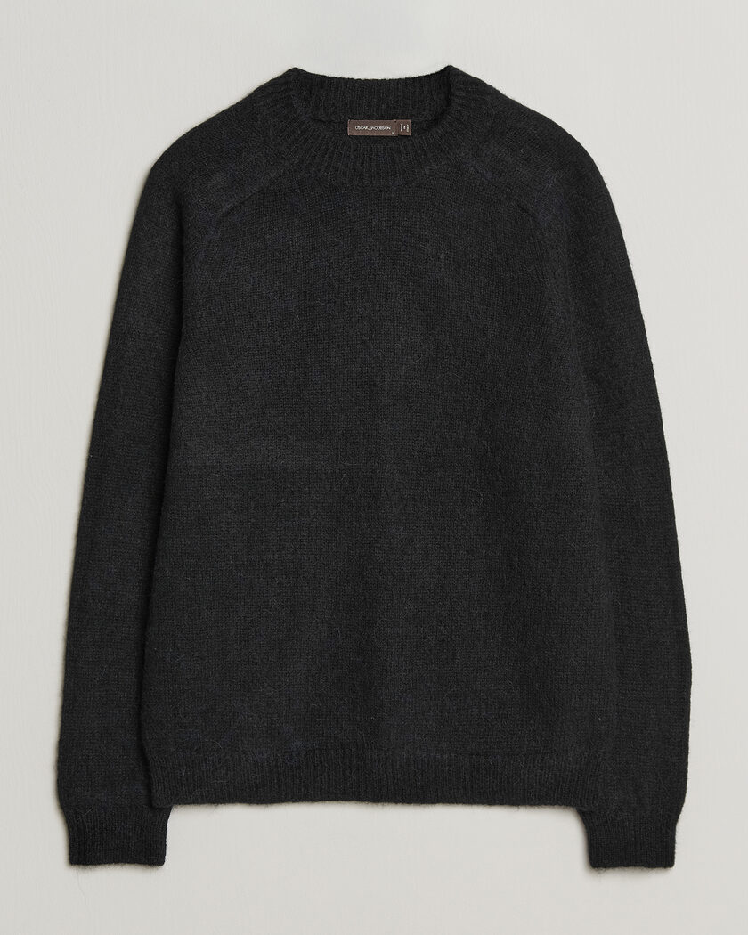  Oscar Jacobson Andie Alpacka/Merino Knitted Sweater Black – Schwarz