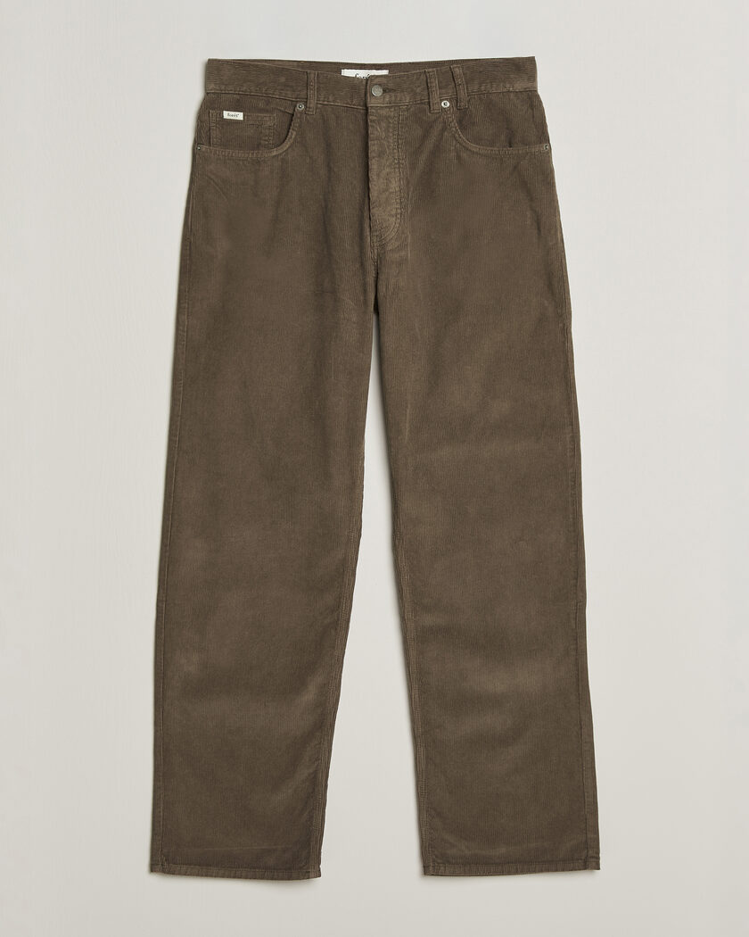 Forét Moor Relaxed Fit Corduroy Pants Faded Wood – Braun
