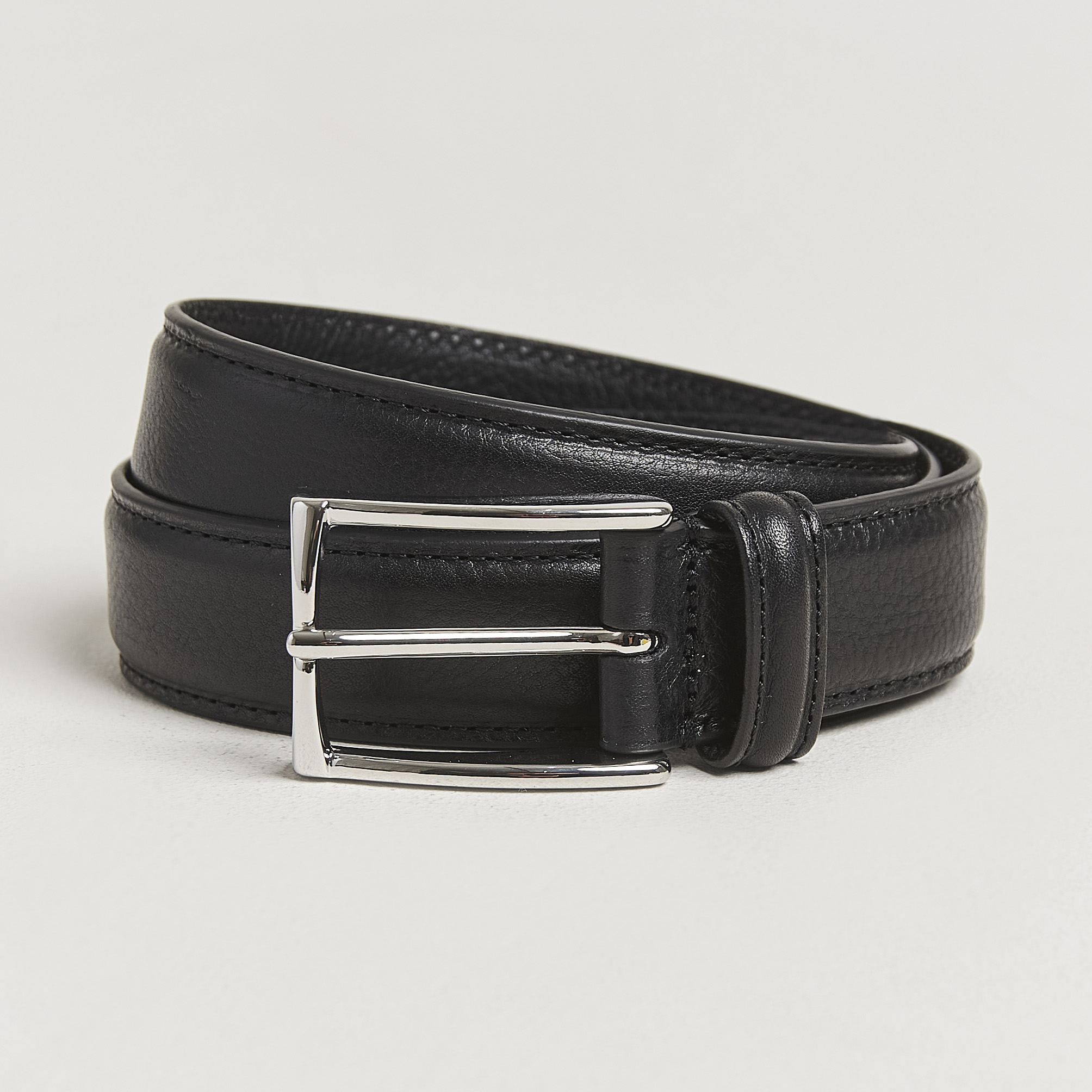 Anderson's Structure Leather Suit Belt 3 cm Black bei Care of Carl