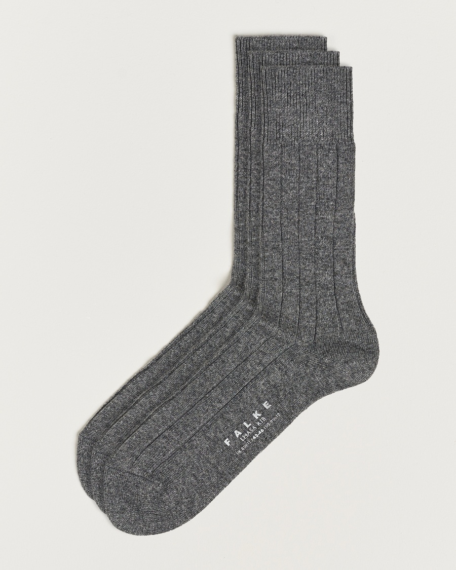 Falke 3-Pack Lhasa Cashmere Socks Light Grey – Grau