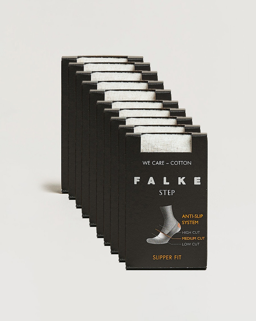 Falke 10-pack Step In Box Loafer Socks White – Weiß