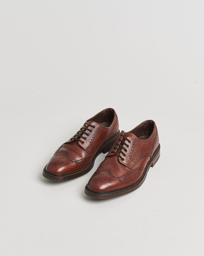 Pre-owned Loake 1880 Badminton Brogue Dark Brown Grain UK10,5 - EU44,5 – Braun