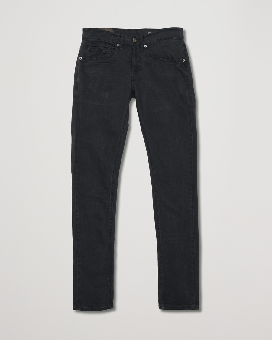 Pre-owned Dondup George 5-Pocket  Washed Black – Schwarz