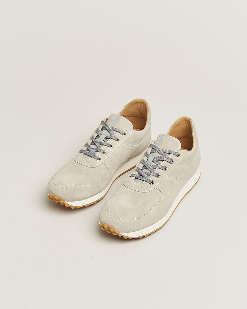 Pre-owned C.QP Stride Suede Running Sneaker Ghost – Grau