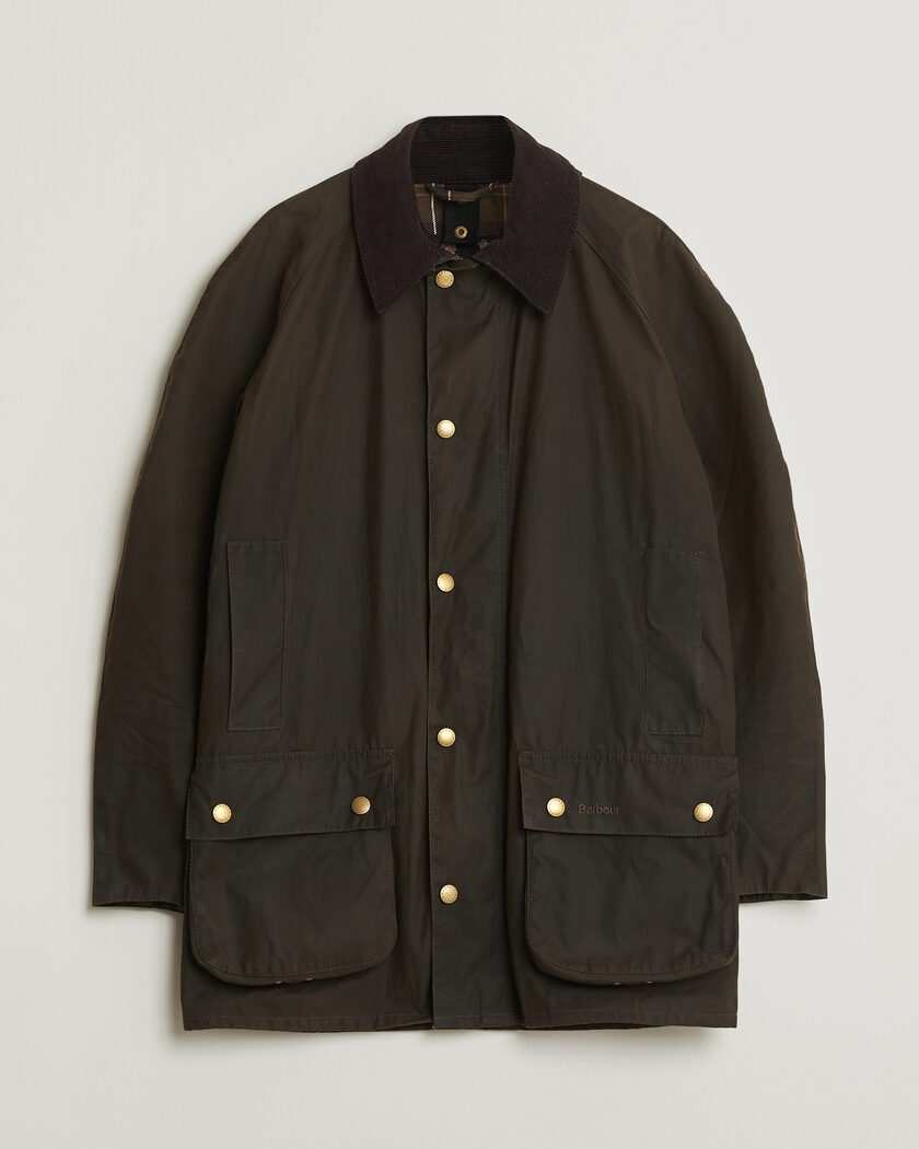 Pre-owned Barbour Lifestyle Beausby Waxed Jacket Olive S – Grün