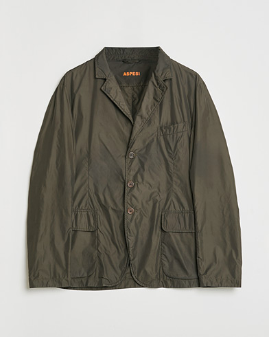 Pre-owned Aspesi Nylon Blazer Army Green XL – Grün
