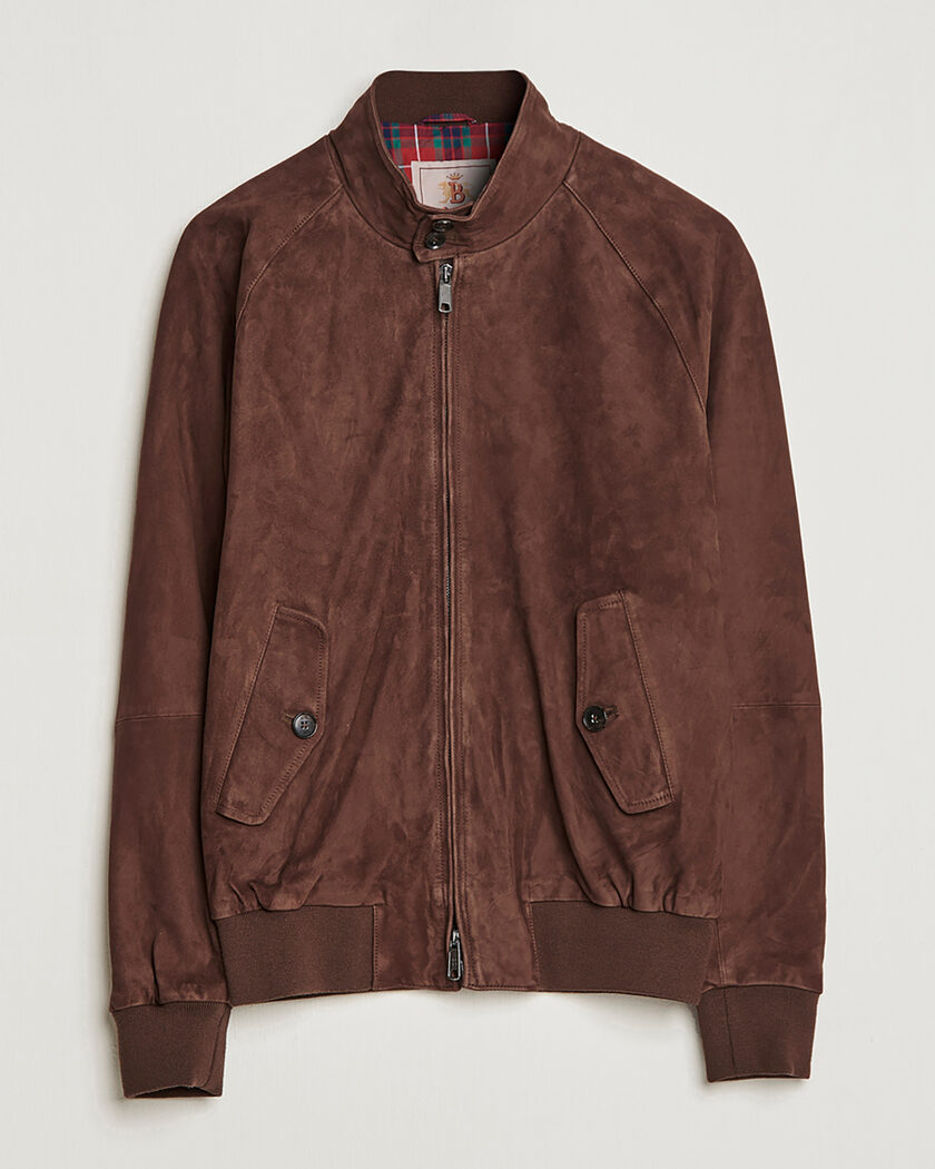 Pre-owned Baracuta G9 Suede Jacket Chocolate UK42 - EU52 – Braun