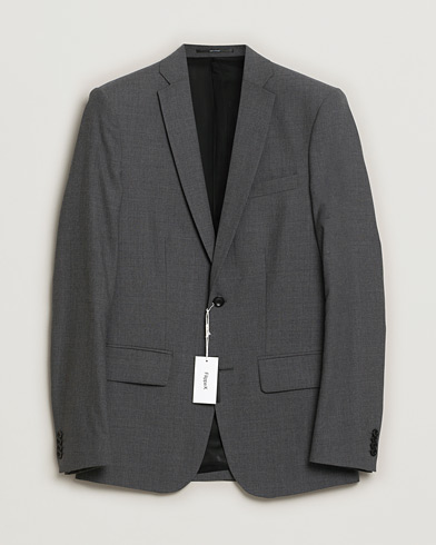 Pre-owned Filippa K Tom Cool Wool Jacket Grey Melange 46 – Grau
