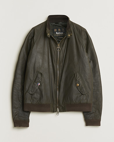 Pre-owned Barbour International Steve McQueen Merchant Jacket Olive L – Grün