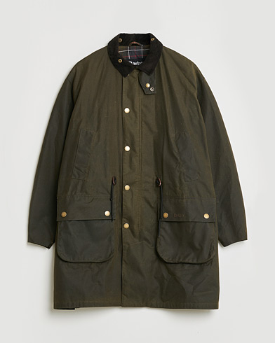 Pre-owned Barbour Heritage Bedale Wax Trench Coat Olive M – Grün