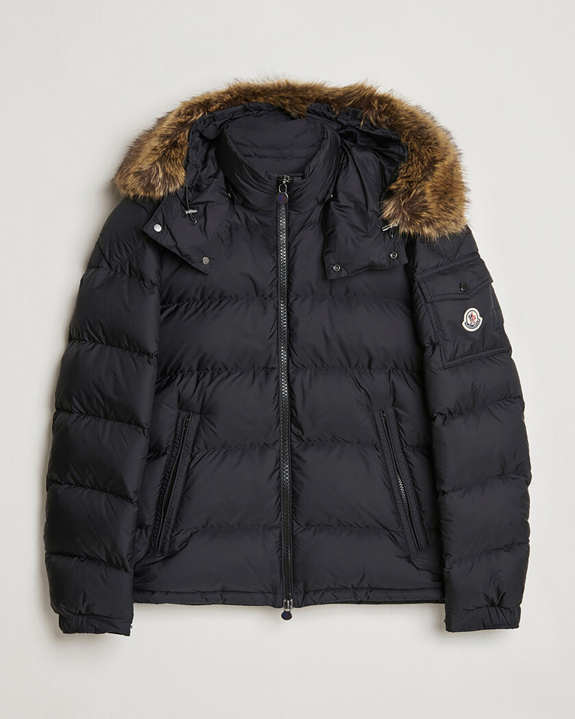 Pre-owned Moncler Maya Faux Fur Jacket Black 2 - M – Schwarz