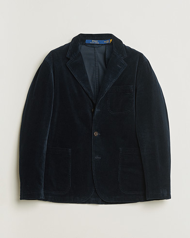 Pre-owned Polo Ralph Lauren Corduroy Stretch Blazer Aviator Navy UK38 - EU48 – Blau