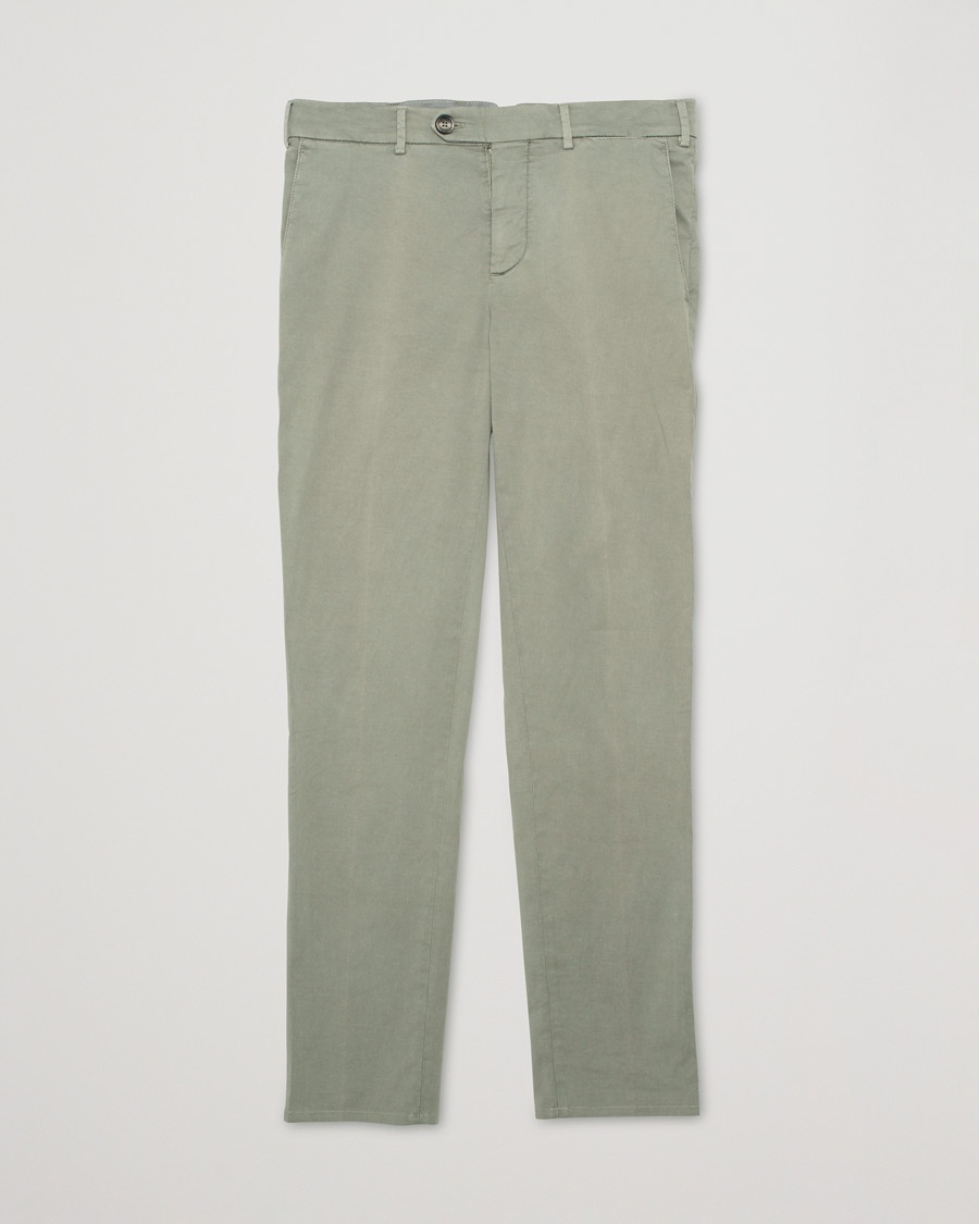 Pre-owned Brunello Cucinelli Slim Fit Chinos Sage 46 – Grün
